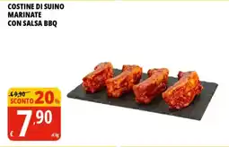 Tigros Costine di suino marinate con salsa BBQ offerta