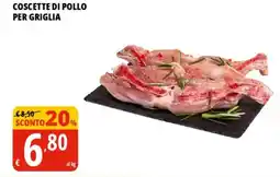 Tigros Coscette di pollo per griglia offerta