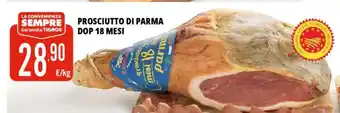 Tigros Prosciutto di parma DOP 18 mesi offerta