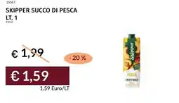 Prezzemolo e Vitale Skipper succo di pesca offerta