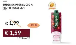 Prezzemolo e Vitale Zuegg skipper succo ai frutti rossi offerta