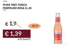 Prezzemolo e Vitale Fever tree tonica pompelmo rosa offerta