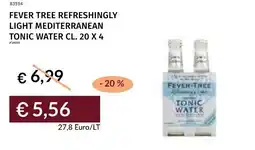 Prezzemolo e Vitale Fever tree refreshingly light mediterranean tonic water offerta