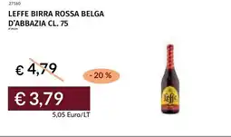 Prezzemolo e Vitale Leffe birra rossa belga d'abbazia offerta