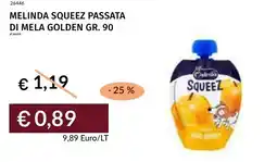 Prezzemolo e Vitale Melinda squeez passata di mela golden offerta