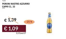 Prezzemolo e Vitale Peroni nastro azzurro capri offerta