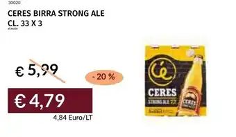 Prezzemolo e Vitale Ceres birra strong ale offerta