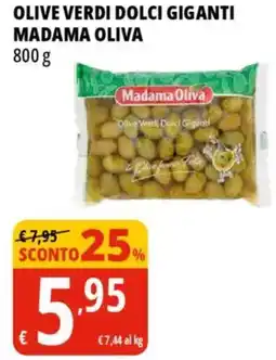 Tigros Olive verdi dolci giganti MADAMA OLIVA offerta