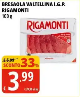 Tigros Bresaola valtellina i.g.p. RIGAMONTI offerta