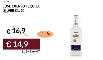 Prezzemolo e Vitale Jose cuervo tequila silver offerta