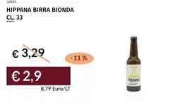 Prezzemolo e Vitale Hippana birra bionda offerta