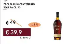 Prezzemolo e Vitale Zacapa rum centenario solera offerta