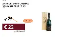 Prezzemolo e Vitale Antinori santa cristina spumante brut offerta
