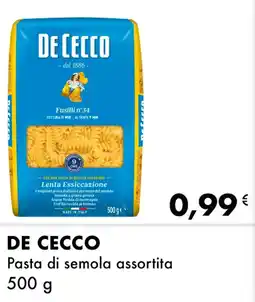 Iper Tosano DE CECCO Pasta di semola offerta