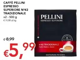 Migross Supermercati e Market Caffè pellini espresso superiore n°42 tradizionale offerta