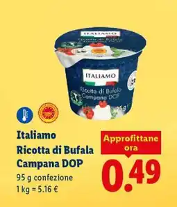 Lidl Italiano Ricotta di Bufala Campana DOP offerta