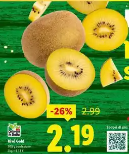 Lidl Kiwi Gold offerta