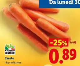 Lidl Carote offerta