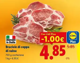 Lidl Braciole Di Coppa Di Suino offerta