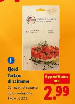 Lidl Fjord Tartare di salmone offerta