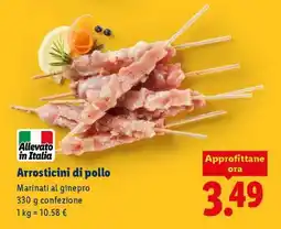 Lidl Arrosticini di Pollo offerta