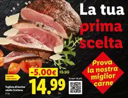 Lidl Tagliata Di Bovino Adulto Scottona offerta