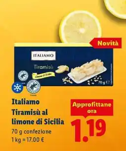 Lidl Italiamo Tiramisù al limone di Sicilia offerta
