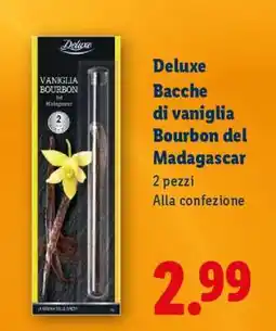 Lidl Deluxe Bacche di vaniglia Bourbon del Madagascar offerta