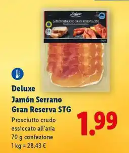 Lidl Deluxe Jamón Serrano Gran Reserva STG offerta