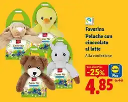 Lidl Favorina Peluche con cioccolato al latte offerta