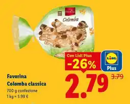Lidl Favorina Colomba classica offerta