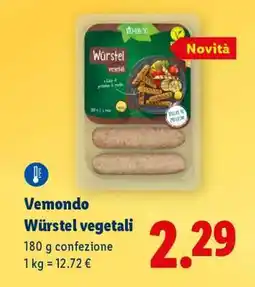 Lidl Vemondo Würstel vegetali offerta