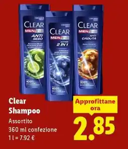 Lidl CLEAR Shampoo offerta