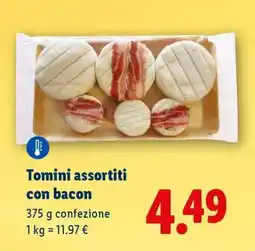 Lidl Tomini assortiti con bacon offerta