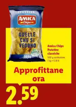 Lidl Amica Chips Patatine classiche offerta