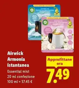 Lidl Airwick Armonia istantanea offerta