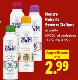 Lidl NEUTRO ROBERTS ESSENZE ITALIANE offerta