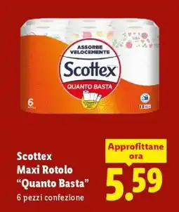 Lidl Scottex Maxi Rotolo Quanto Basta offerta