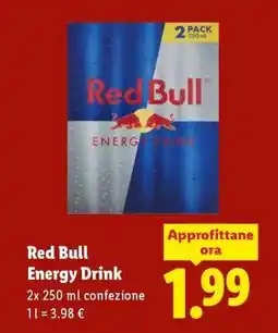 Lidl Red Bull Energy Drink offerta