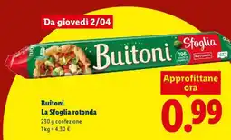 Lidl Buitoni La sfoglia rotonda offerta
