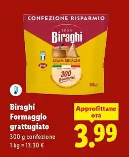 Lidl Biraghi Formaggio grattugiato offerta