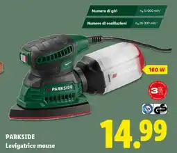 Lidl PARKSIDE Levigatrice mouse offerta