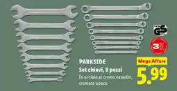 Lidl PARKSIDE Set chiavi, 8 pezzi offerta