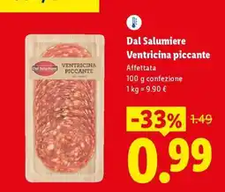 Lidl Dal Salumiere Ventricina piccante offerta