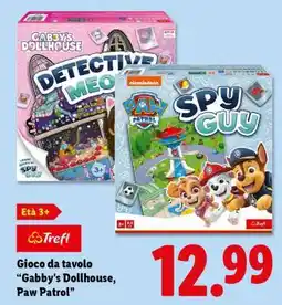 Lidl Gioco da tavolo 'Gabby's Dollhouse, Paw Patrol' offerta