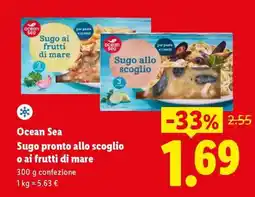 Lidl Ocean Sea Sugo pronto allo scoglio o ai frutti di mare offerta