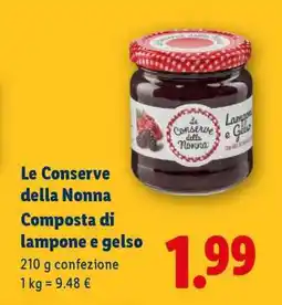 Lidl Le Conserve della Nonna Composta di lampone e gelso offerta
