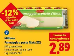 Lidl Milbona Formaggio a pasta filata XXL offerta