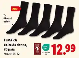 Lidl ESMARA Calze da donna, 20 paia offerta