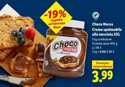 Lidl Choco Nussa Crema spalmabile alla nocciola XXL offerta